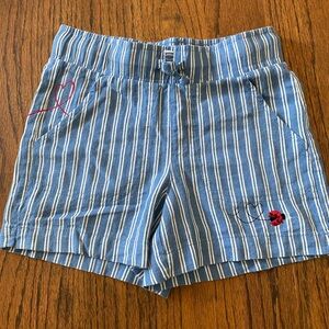 Embroidered linen shorts, Girls sz 5/6